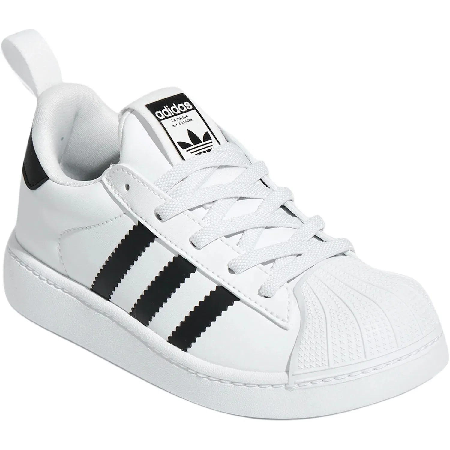 Детские кроссовки для скейтбординга Superstar Adidas Originals, White/Black — фото 4