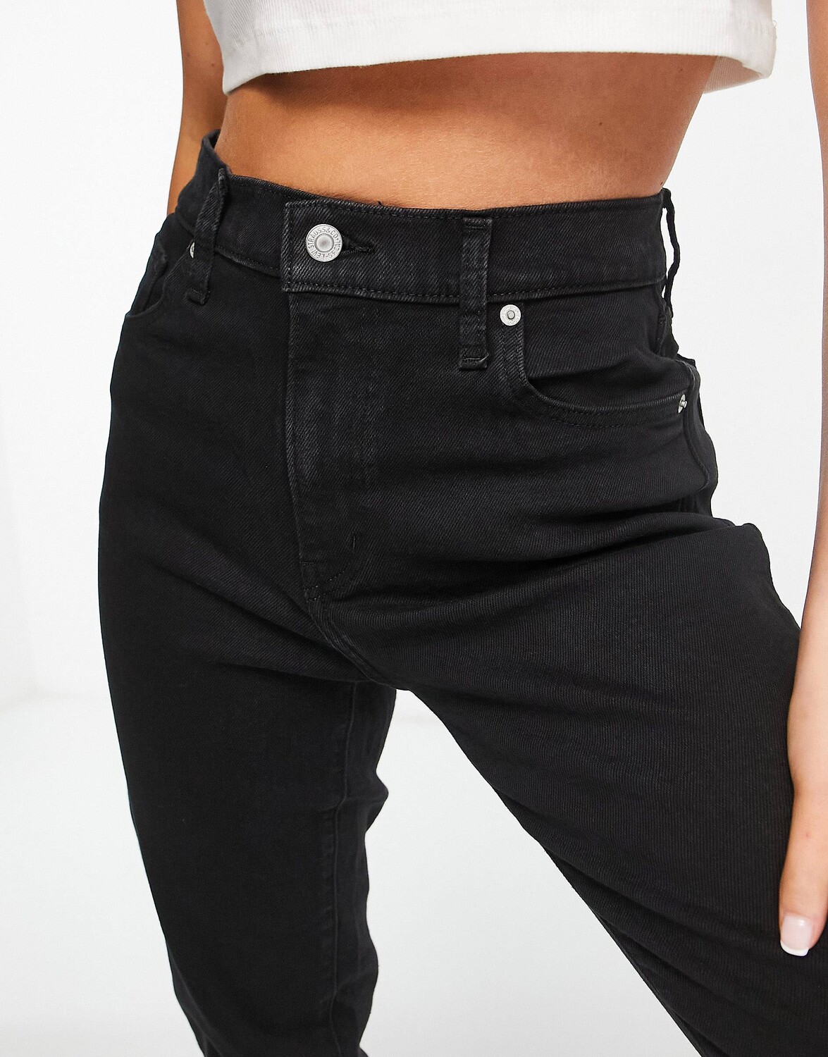 Джинсы Levi's High Waisted Mom, черный — фото 4