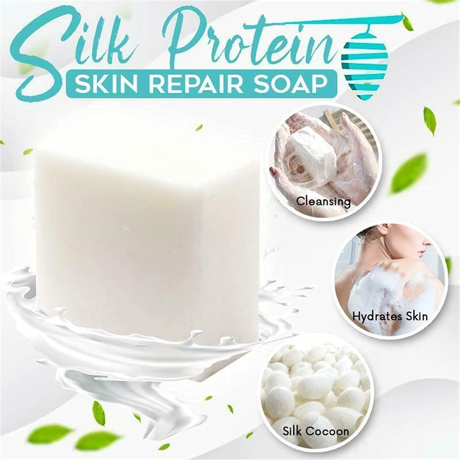 Мыло Silk Protein Skin Repair Soap, Nihexo, 100 г — фото 2