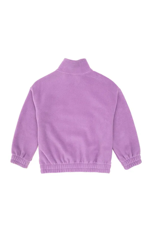 Детские свитшот для девочек на молнии U.S. Polo Assn., Lilac — фото 4