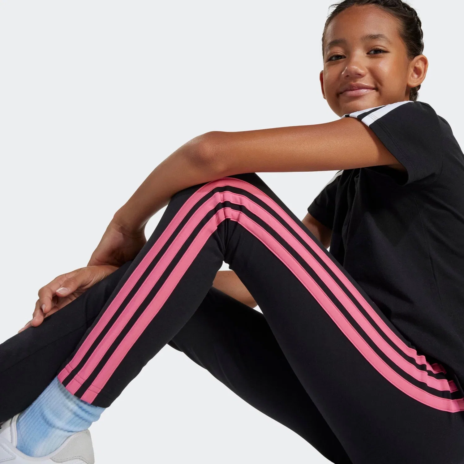 Детские леггинсы хлопковые Adidas — фото 3