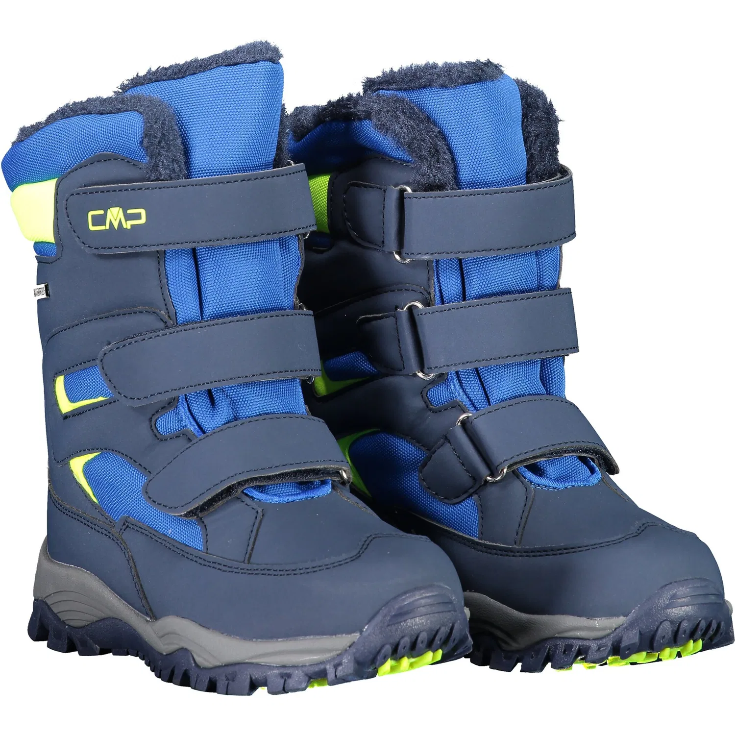 Детские зимние ботинки с липучками CMP, Black Blue