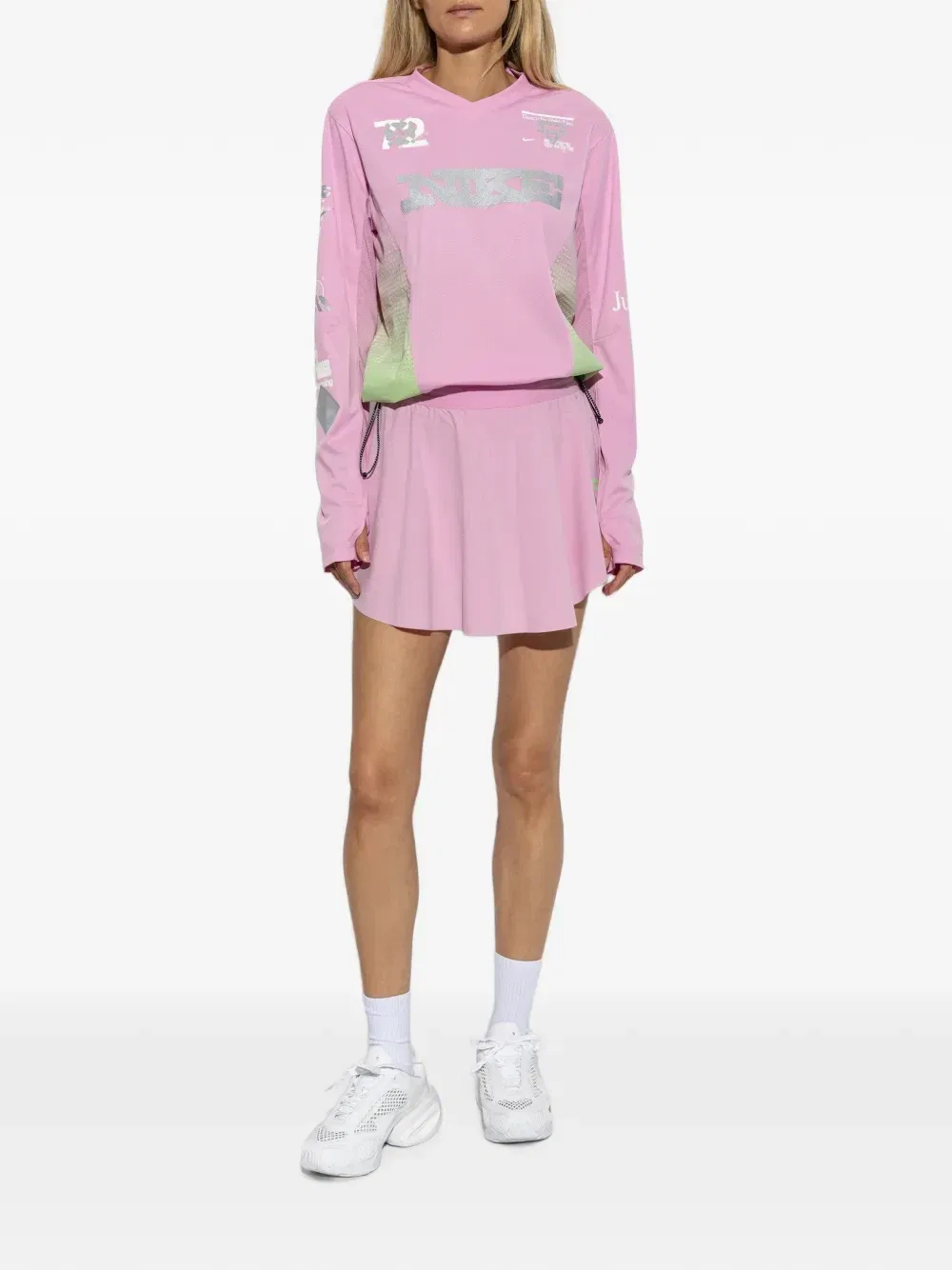 Футболка с длинными рукавами и логотипом Swift Nike, розовый — фото 2