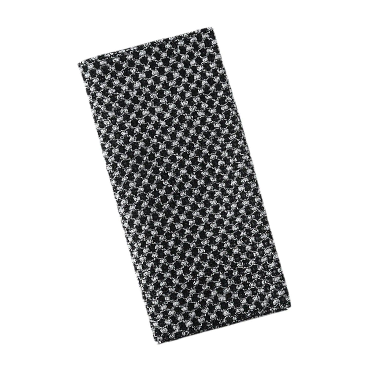 Мочалка для пилинга, Polyester-Baumwolle, ChuYiElegance, 25x100 см, Schwarzes Gitter