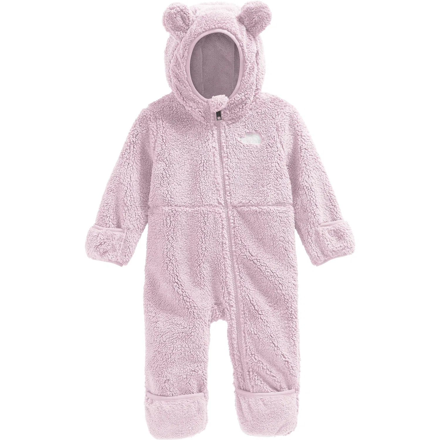 Комбинезон-боди утепленный с капюшоном и медвежьими ушками Baby Campshire One-Piece The North Face, Pale Blossom