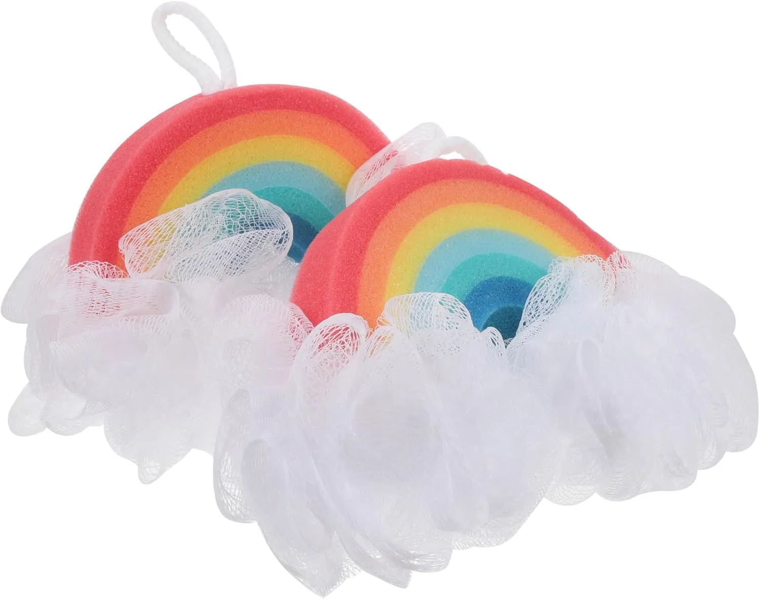 Детские губки для ванны, набор 2 шт, Hohopeti, Rainbow