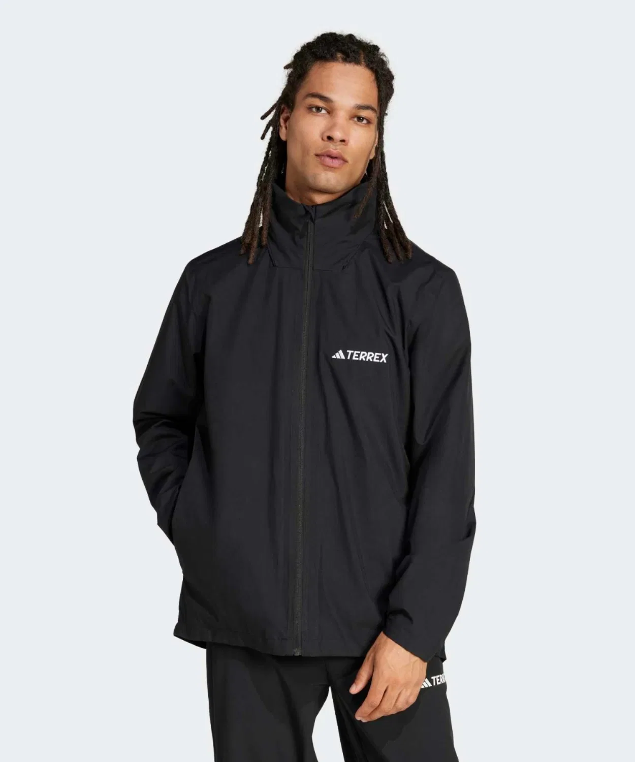 Мужская ветровка с принтом 2L Adidas, Black