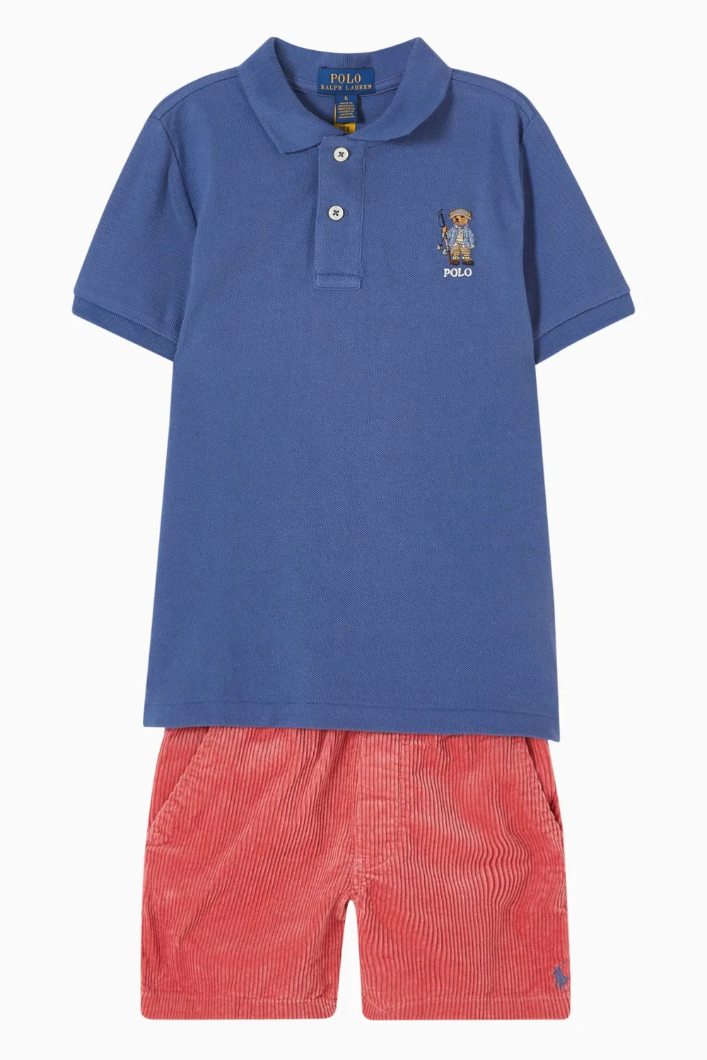 Шорты на завязках хлопковые Polo Ralph Lauren, красный — фото 2