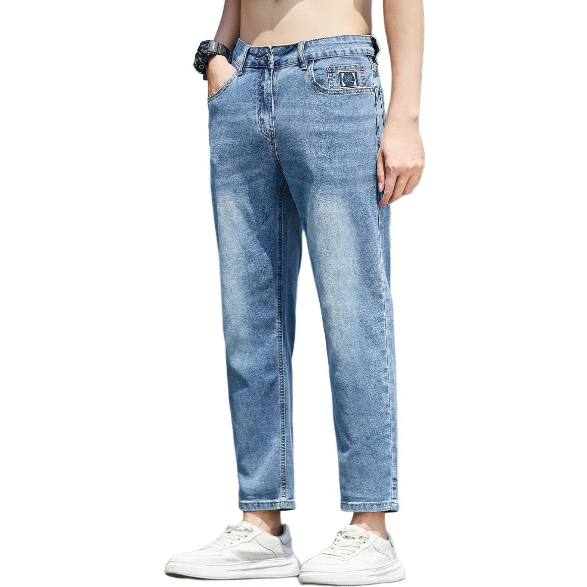 Детские джинсы унисекс зауженные Tonlion, Denim Blue