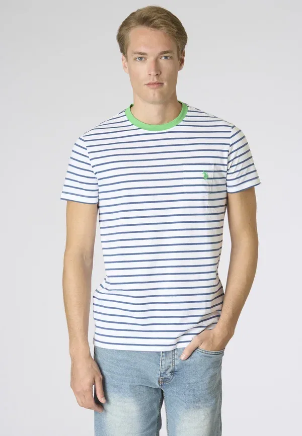 Футболка с коротким рукавом из хлопка Print t-shirt U.S. Polo Assn., мультиколорe