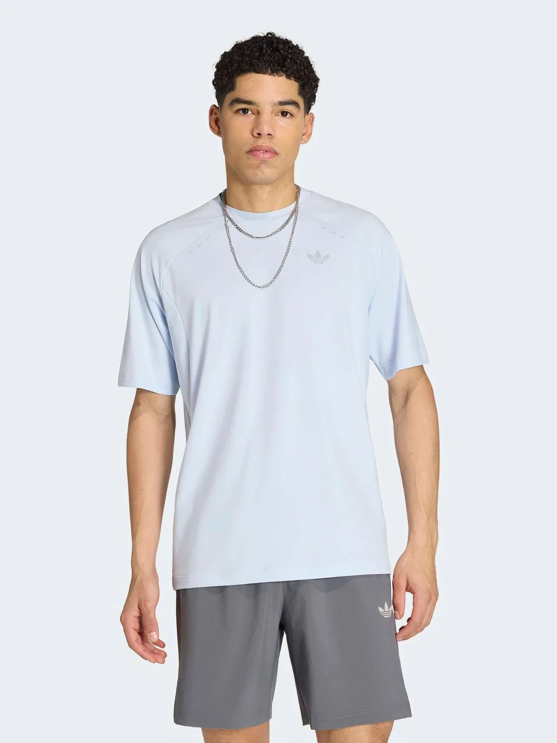 Футболка Tech Trefoil Essentials, adidas Originals, синий
