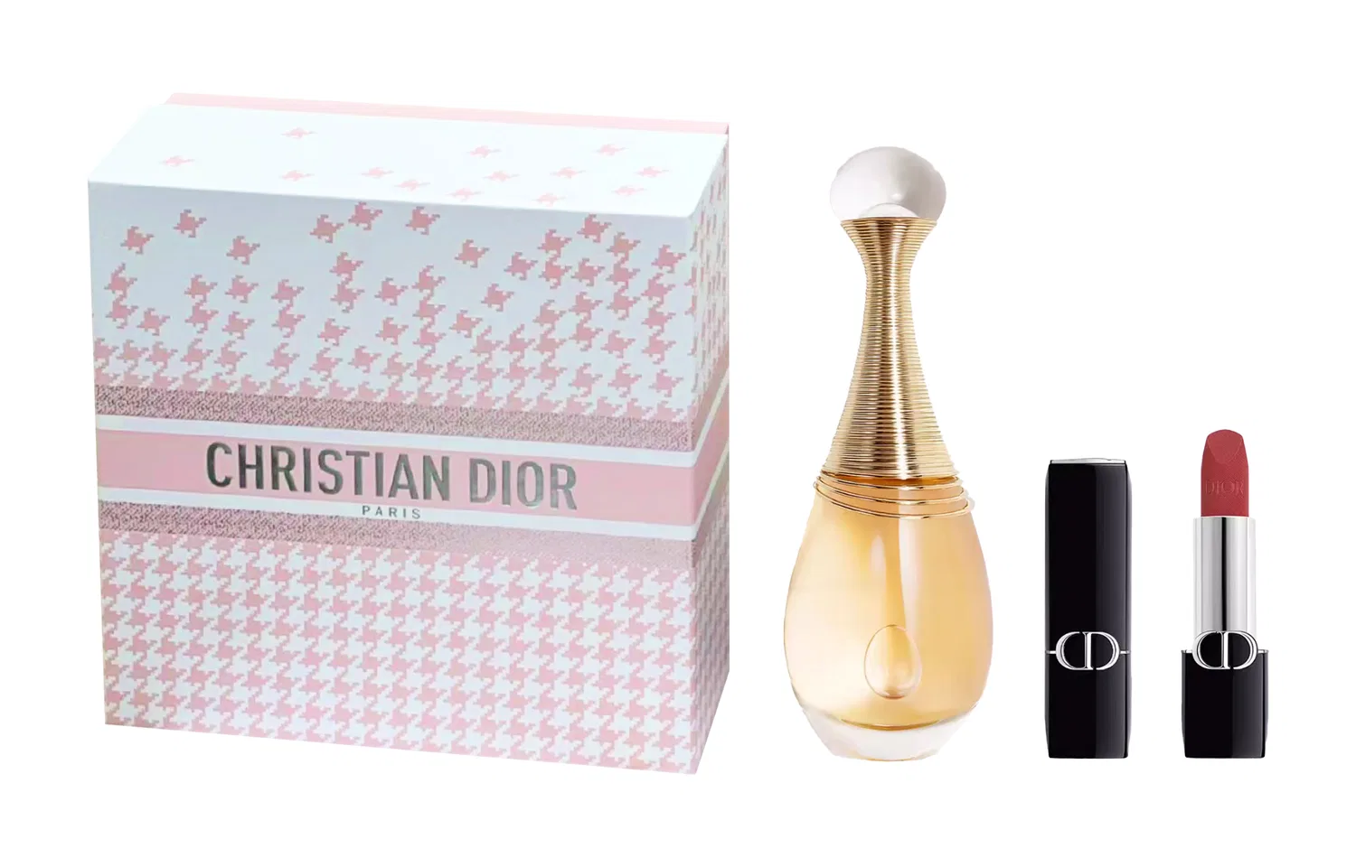 Женский набор парфюма и помады DIOR, True Me Classic, 50 мл, цвет #720, DIOR, Vivid Blue Gold
