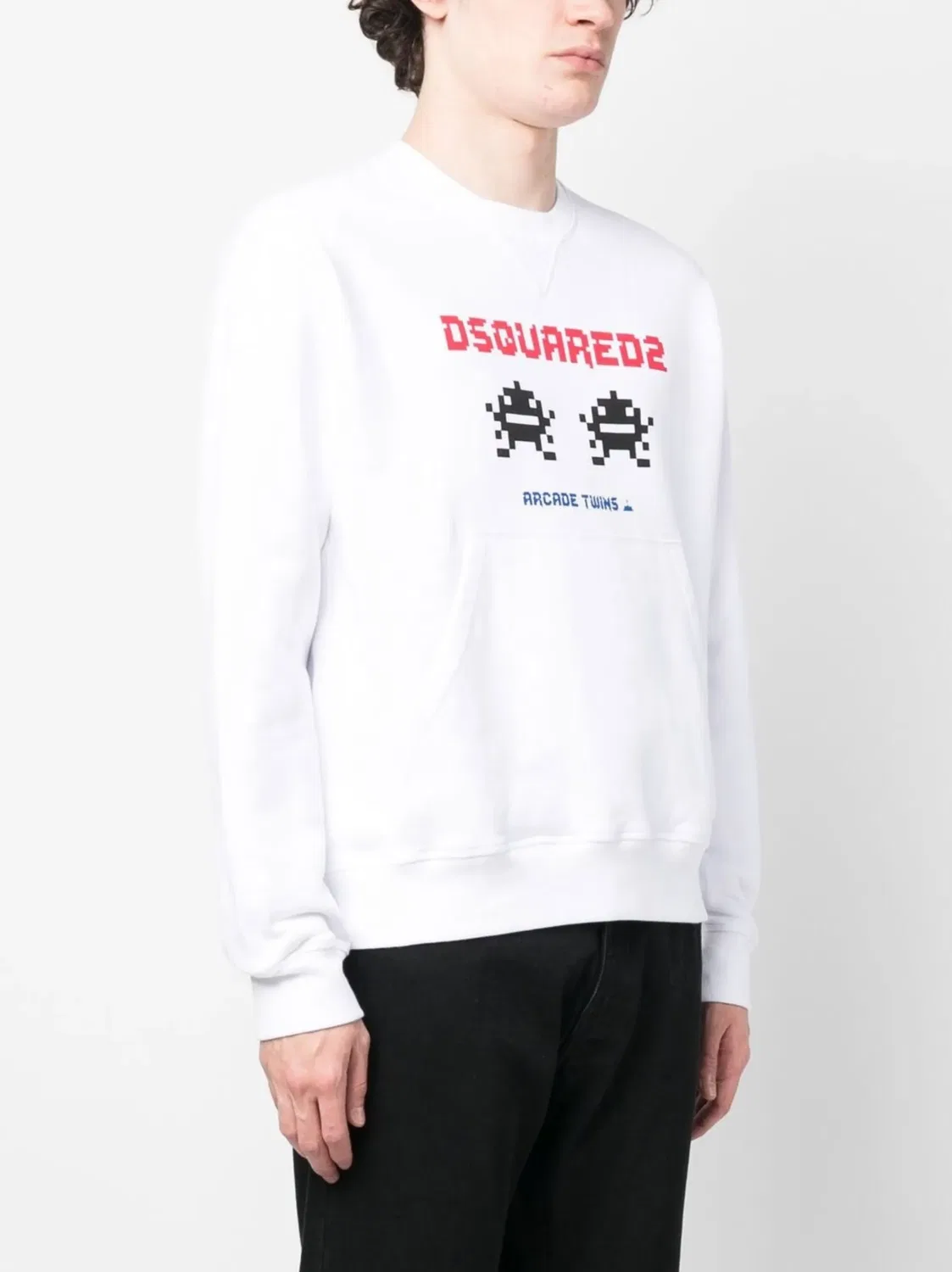 Св sweatshirt с принтом Arcade Twins DSQUARED2, белый — фото 2