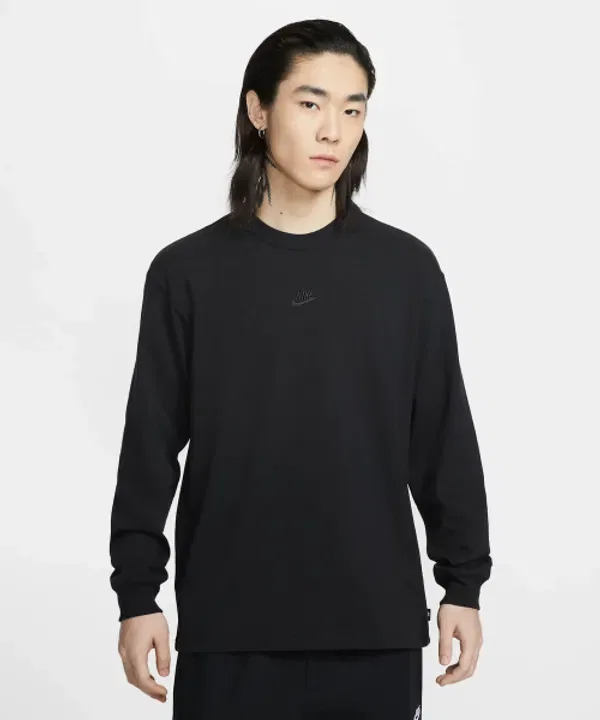 Футболка с длинным рукавом Nike Sportswear Premium Essential, черный