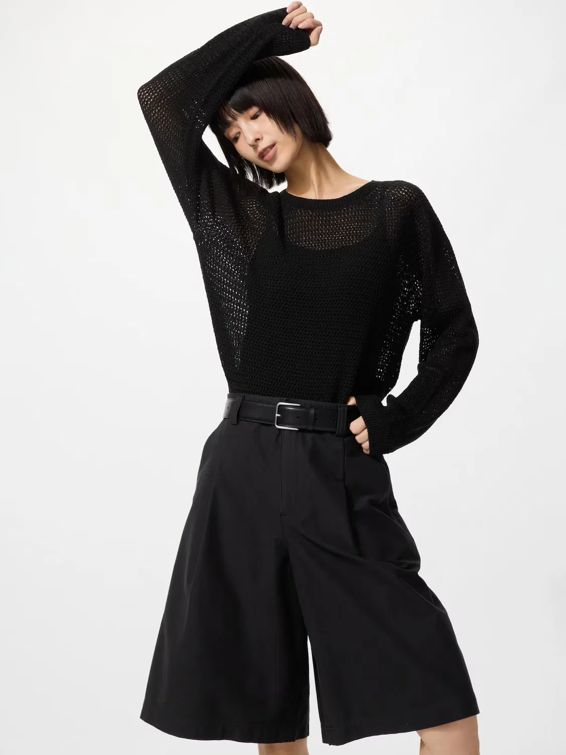 Свитер Uniqlo, женский/мужской (уточнить), черный