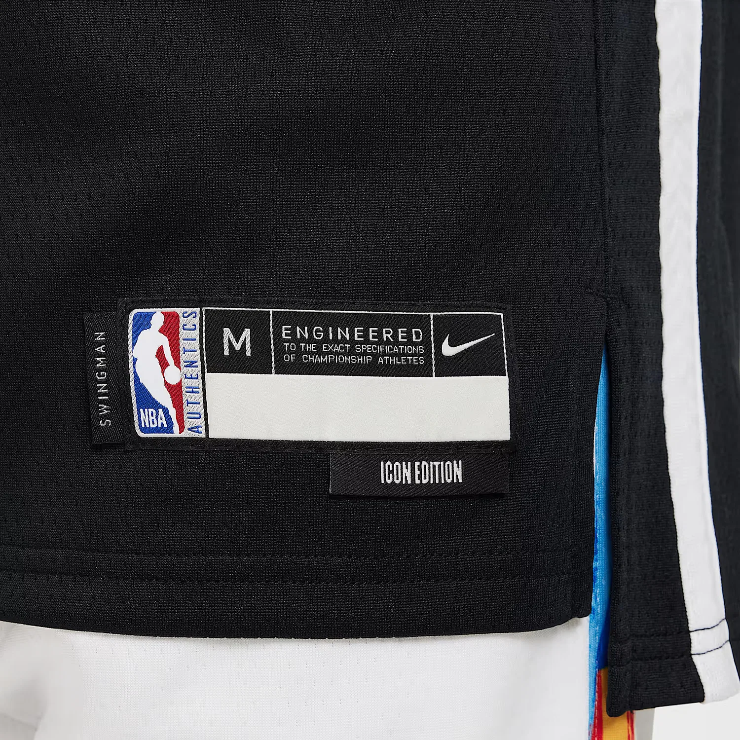 Детская майка Nike x NBA Brooklyn Nets Icon Black — фото 4