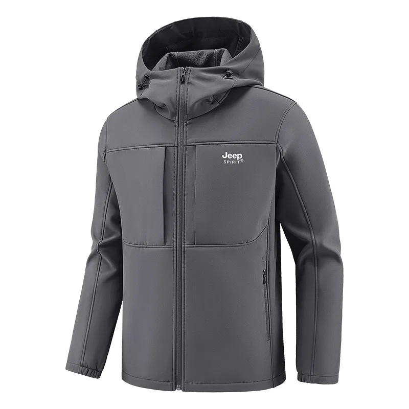 Детский утепленный худи с капюшоном JEEP SPIRIT, Gray