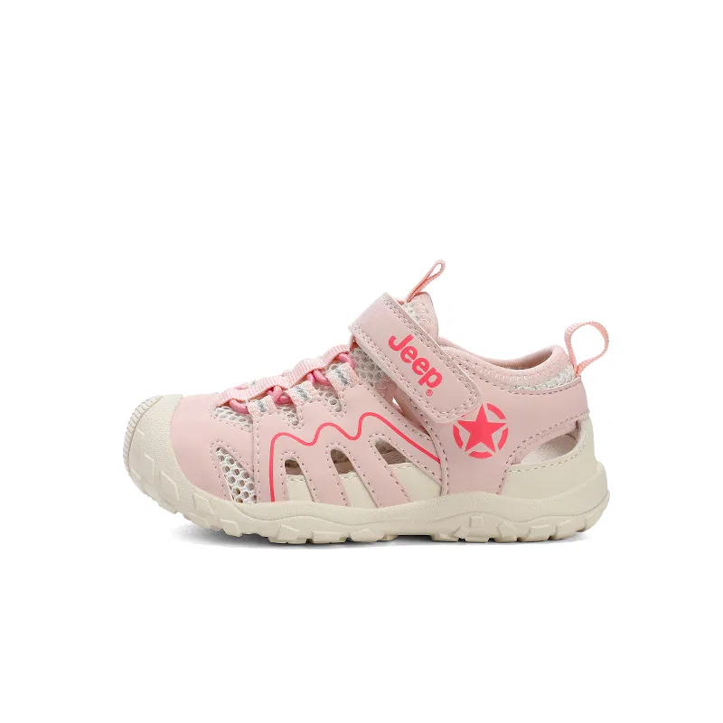 Детские кроссовки с синтетической кожи Jeep Explorer 2.0, Ivory White/Cherry Blossom Pink