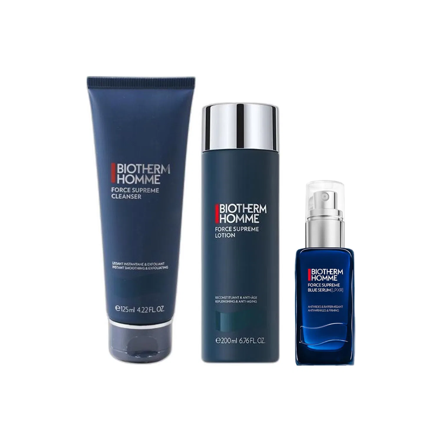 Мужской набор для ухода за кожей Blue Diamond Cleanser 125ml + Toner 200ml + Serum 60ml, BIOTHERM