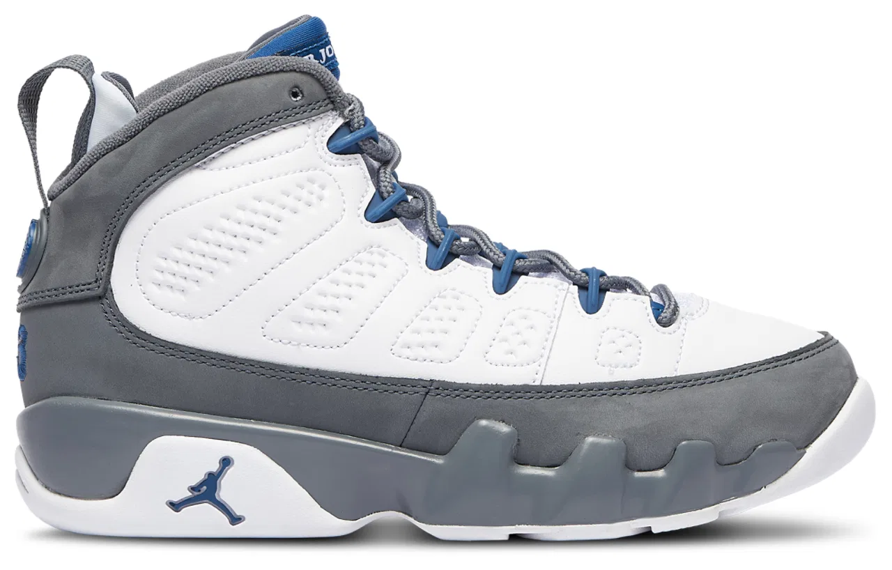 Кроссовки для мальчиков Jordan Retro 9, цвет White/Grey/Blue
