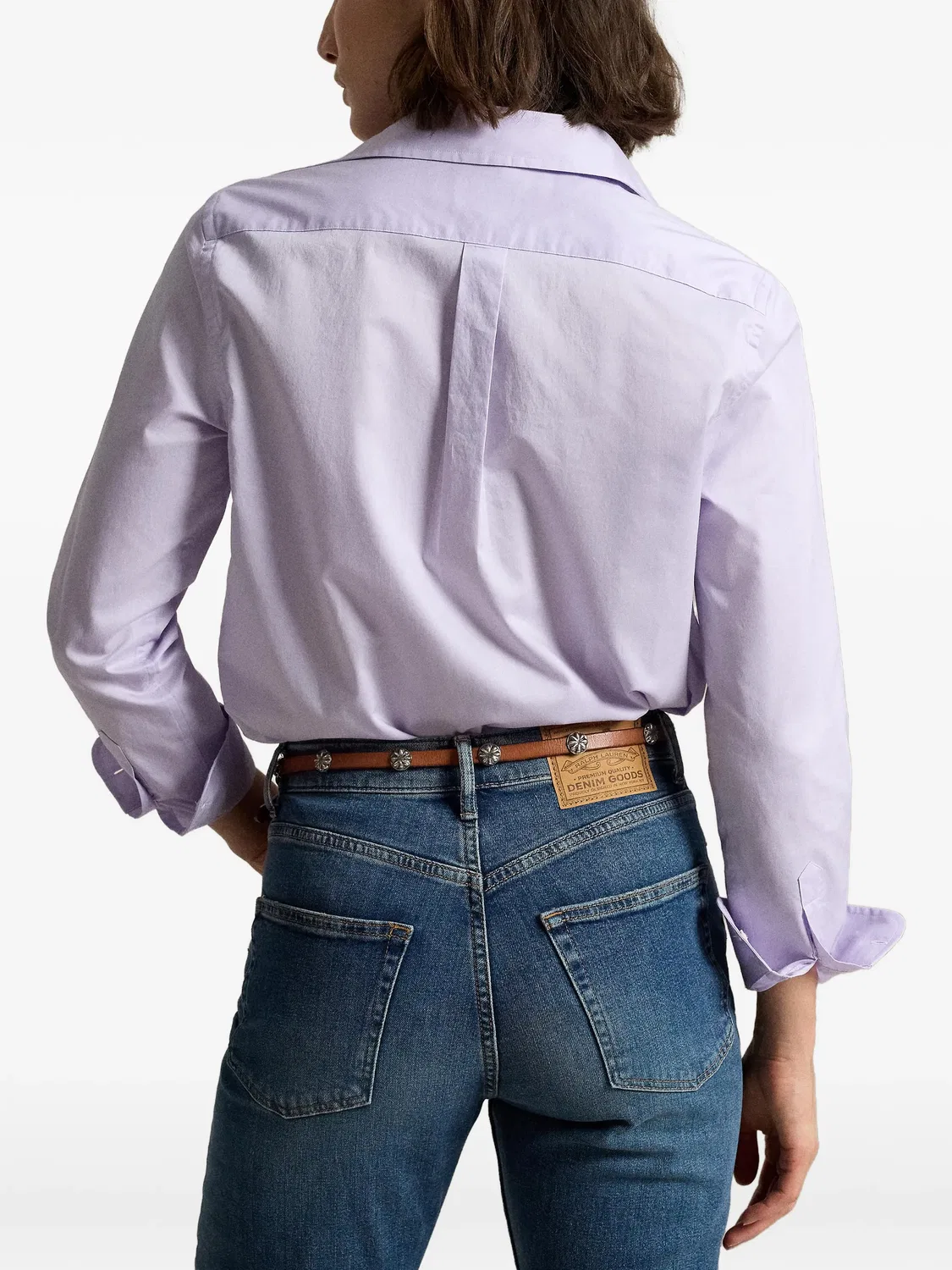 Рубашка из хлопка, фиолетовая Polo Ralph Lauren, фиолетовый — фото 4