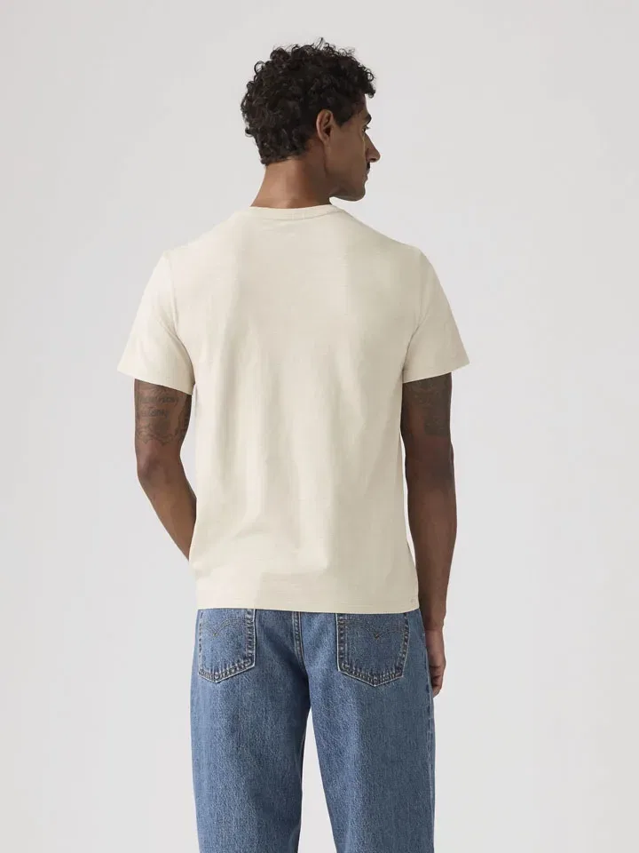 Мужская футболка с круглым вырезом Levi's, Cream — фото 3