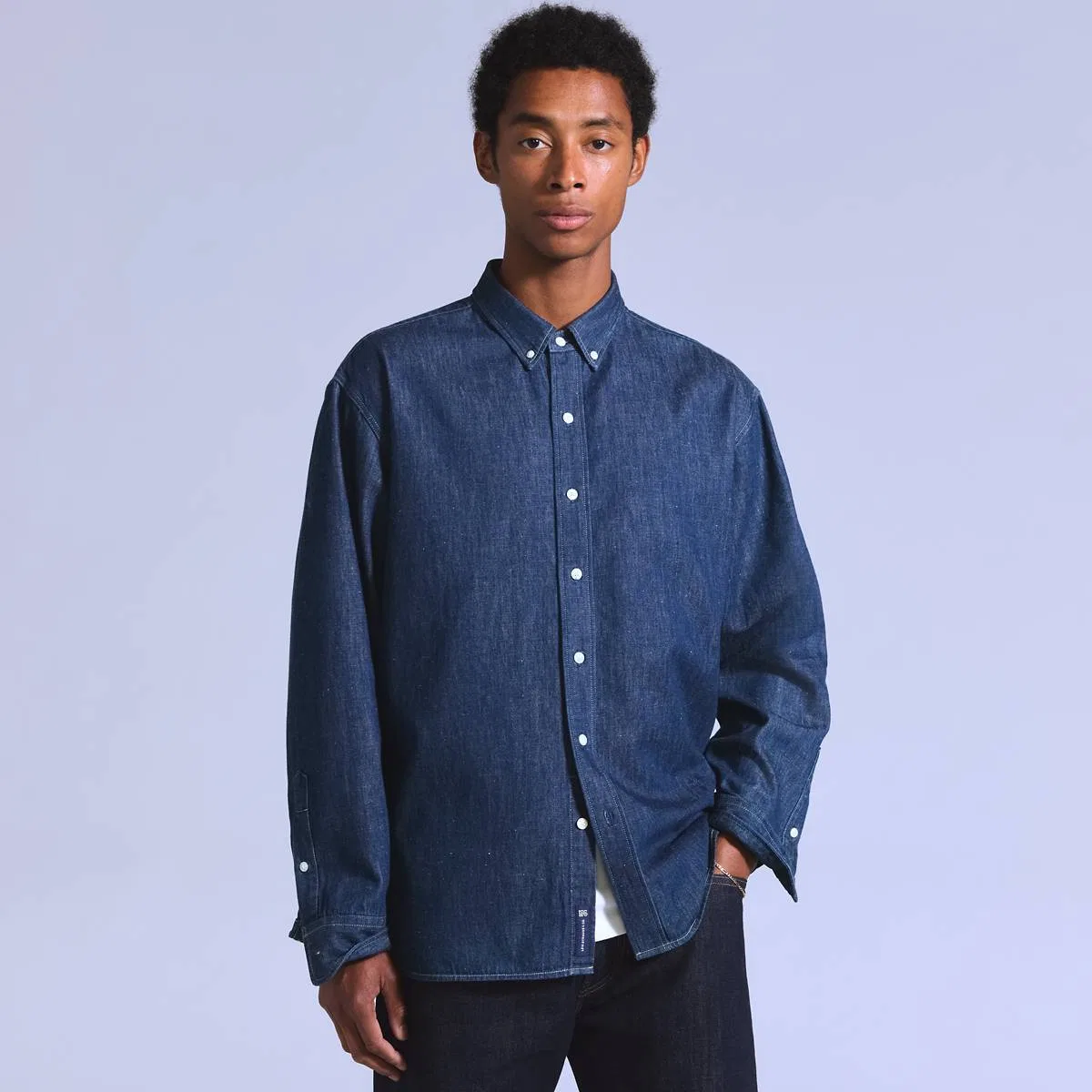 Свободная джинсовая рубашка на пуговицах Levi's, Dark Indigo - Dark Wash