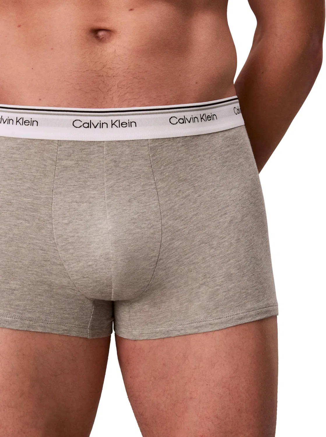 Мужские боксеры с логотипом Calvin Klein, комплект из 3 штук, Grey, Black, Red — фото 4