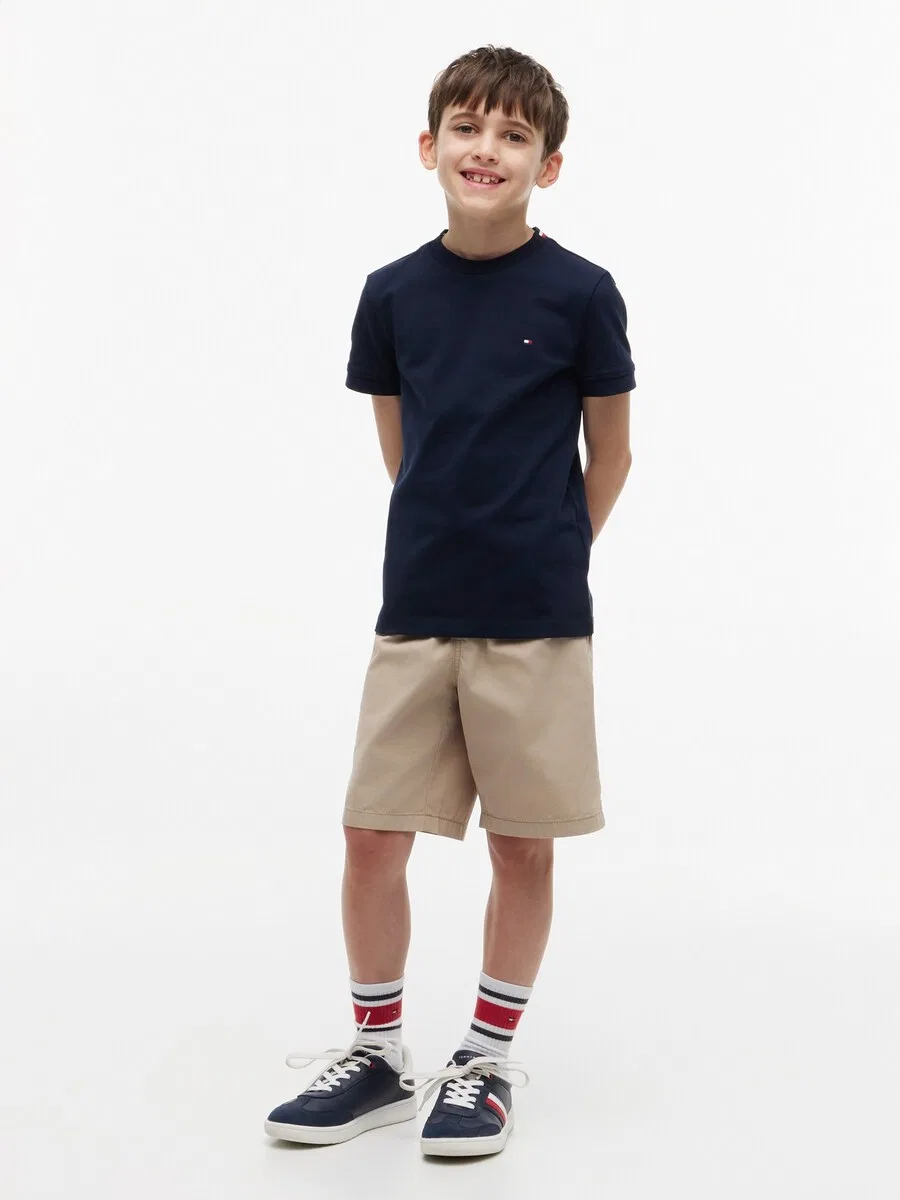 Рубашка TOMMY HILFIGER с фирменным воротником из тесьмы, темно-синяя — фото 4