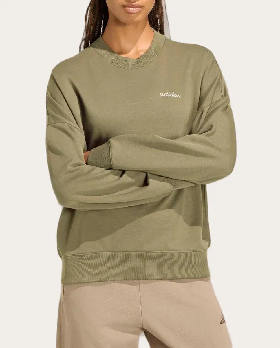 Женская худи с вышивкой Seasonal Essentials adidas, Verde