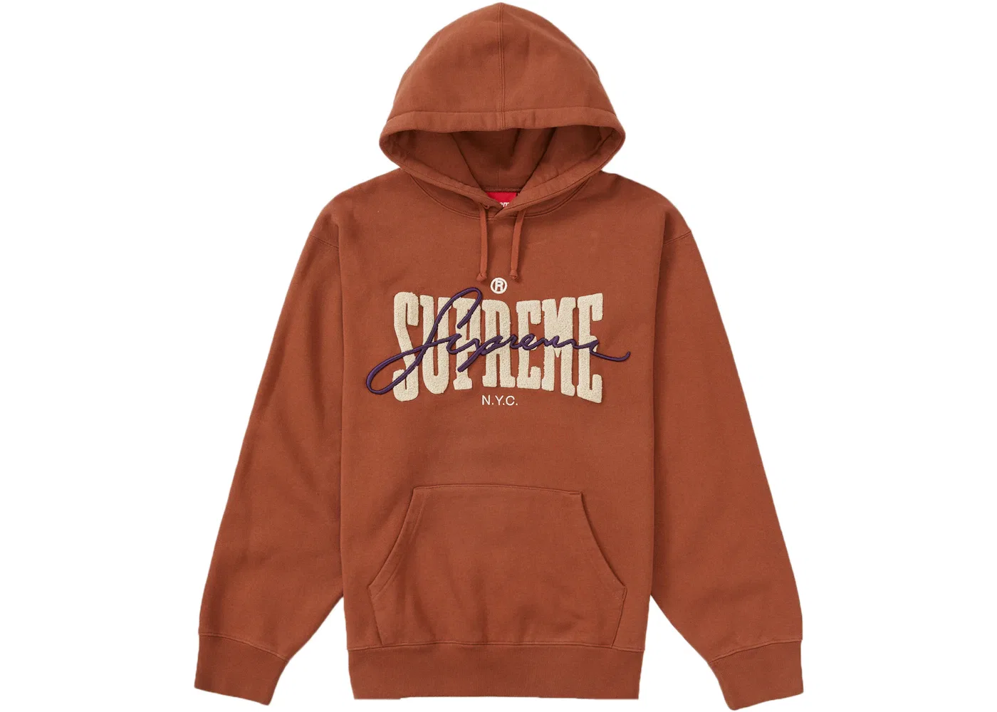 Мужская худи с длинным рукавом Supreme Sweatshirt, Brown