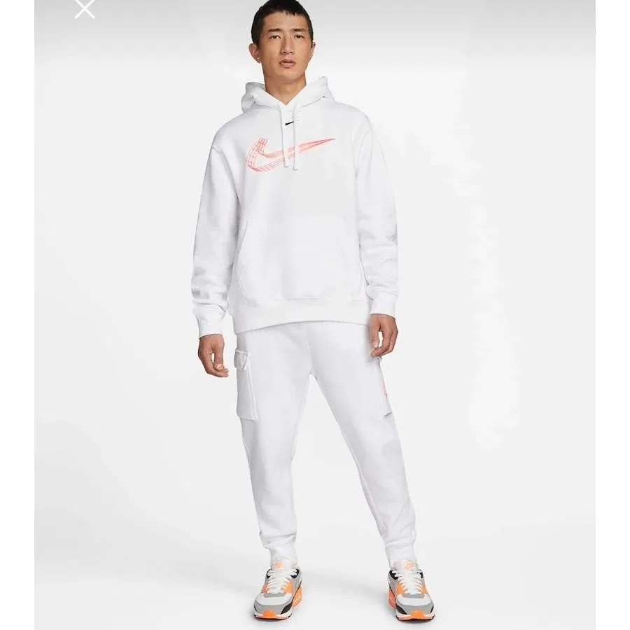 Спортивные штаны-карго с флисом Nike Sportswear Fleece, Белый — фото 2
