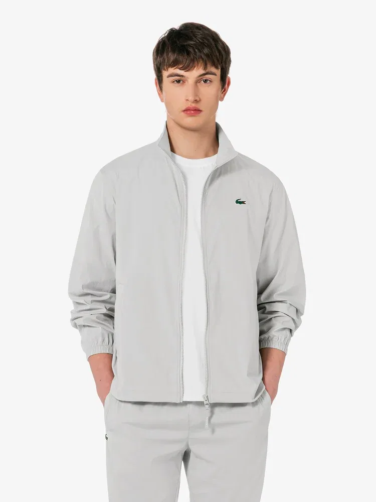 Куртка LACOSTE Stretch Woven Set Up Jacket, Silver