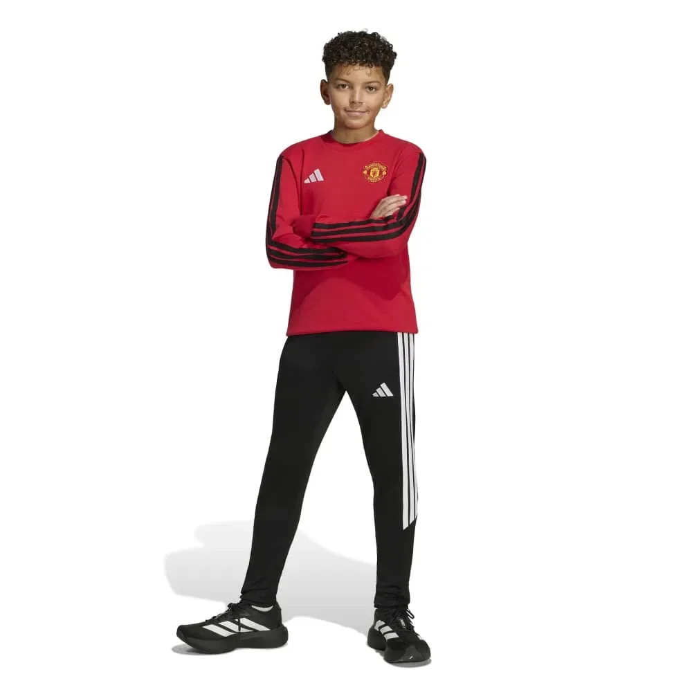 Детский свитшот для девочек с принтом Manchester United Crew Adidas, Red — фото 4