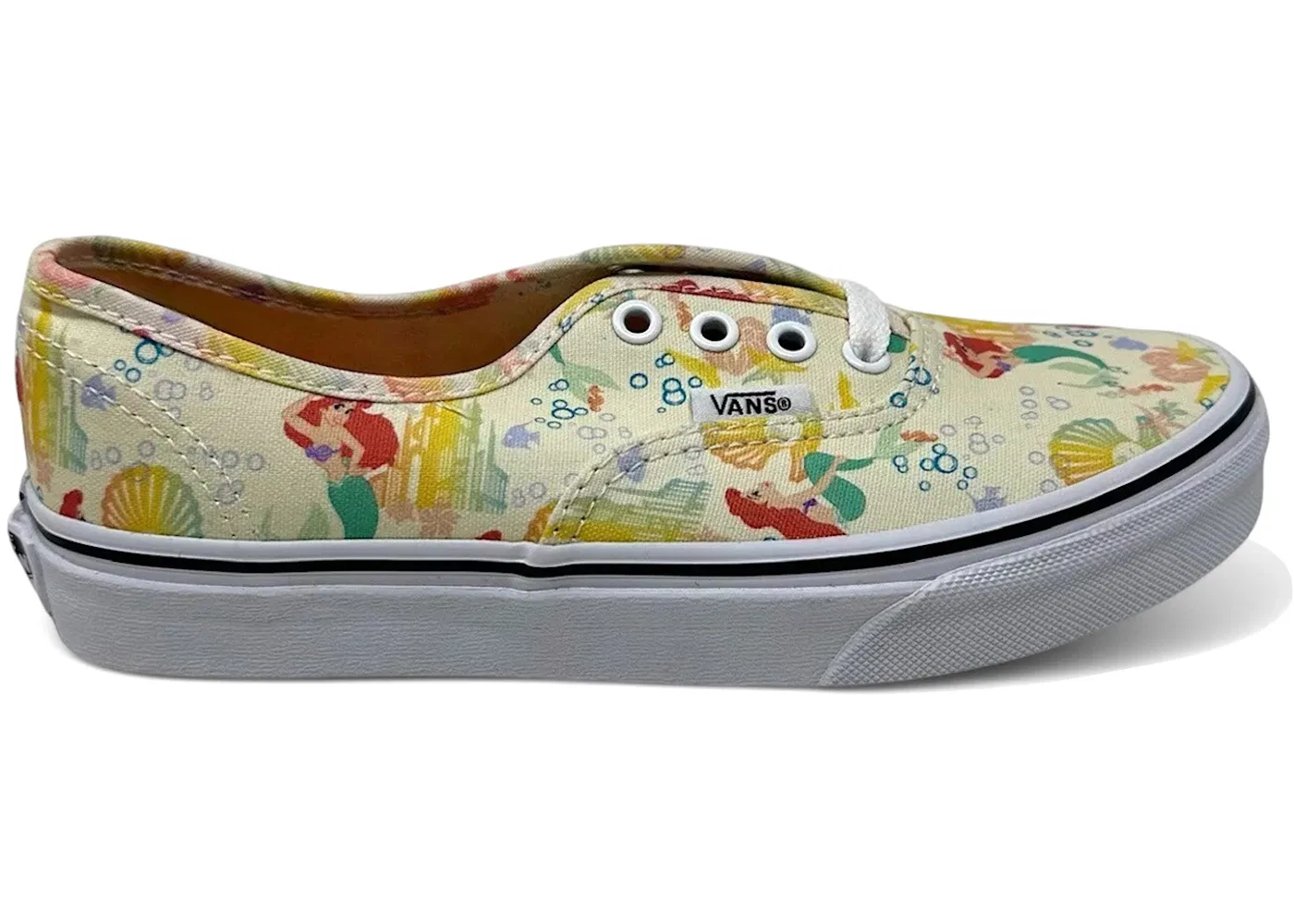 Детские кеды Lifestyle с принтом Vans Authentic Disney Ariel Vans, White