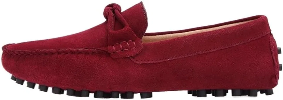 Лоферы мужские, кожаные, Suede Shoes, Red UOPYNE