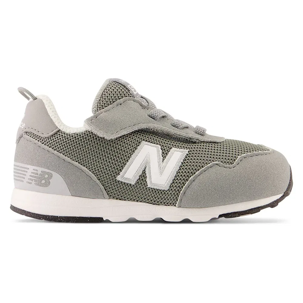Детские кроссовки для девочек с липучкой New balance 515 Hook & Loop, Grey