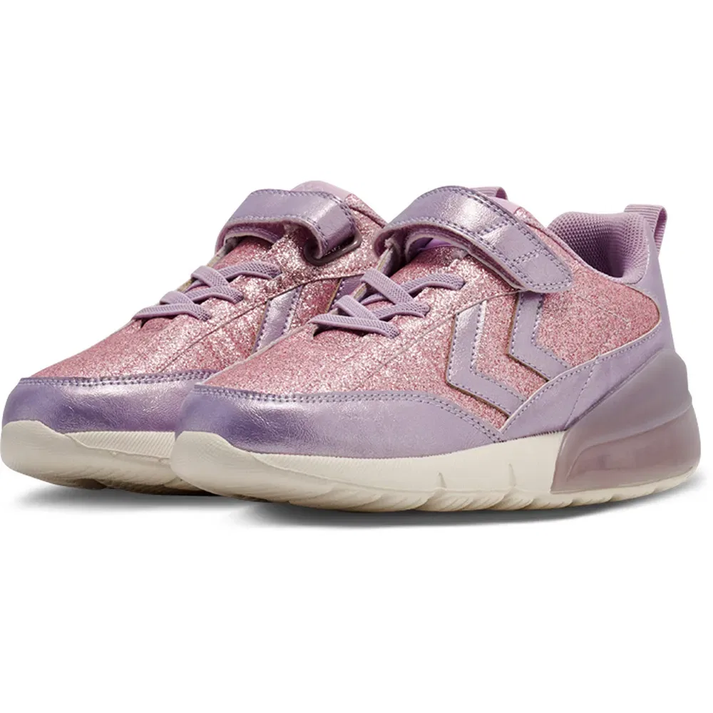 Детские кроссовки для девочек с блестками Daylight Glitter Hummel, Pink — фото 2