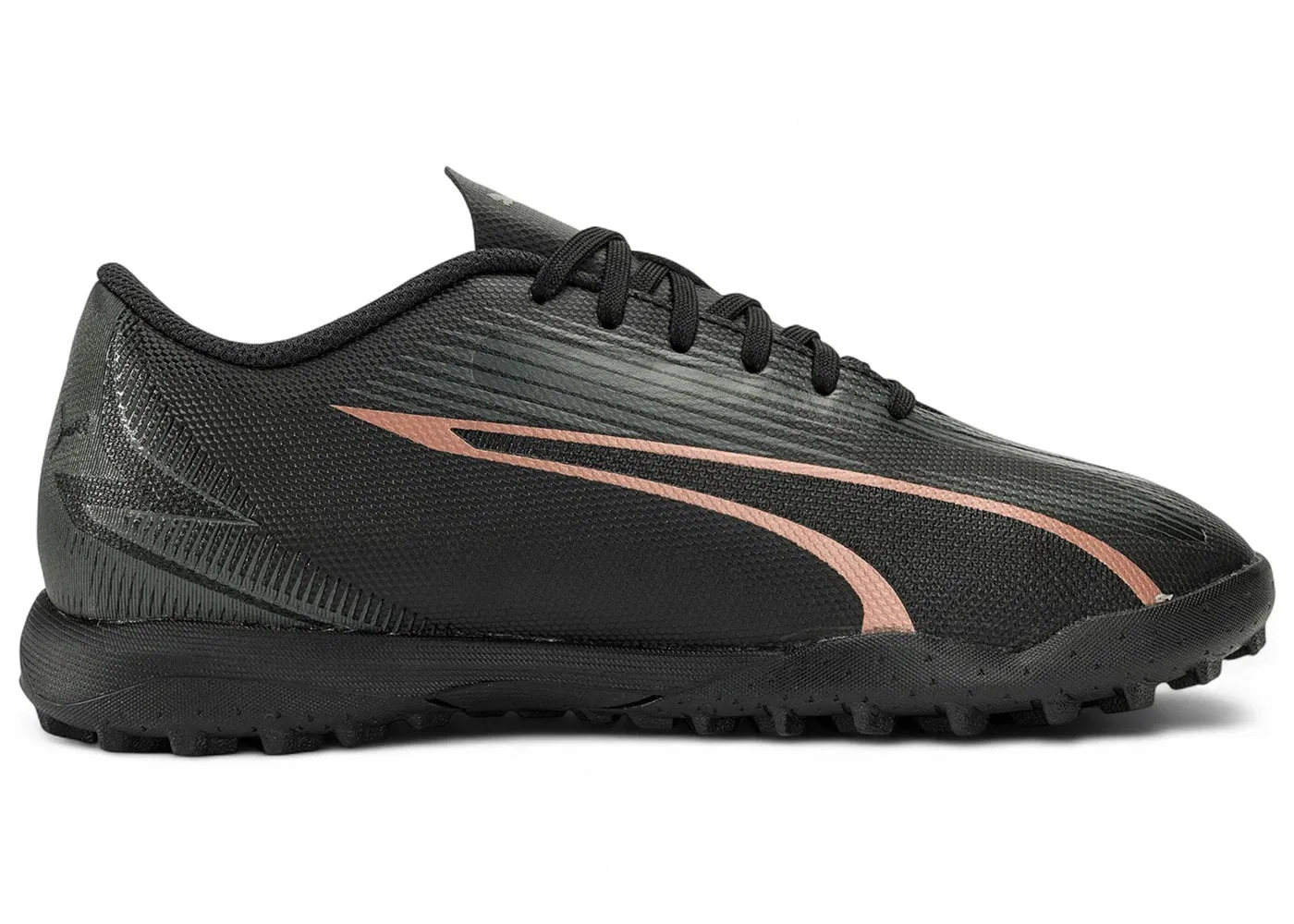 Детские кроссовки для футбола с турфом Puma Ultra Play TT Jr Puma Black/Copper Rose