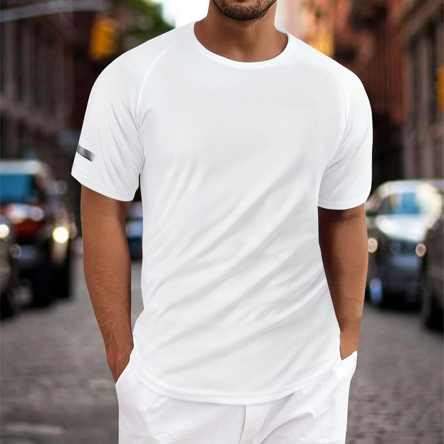Мужская быстросохнущая футболка Athletic Jersey, White — фото 2