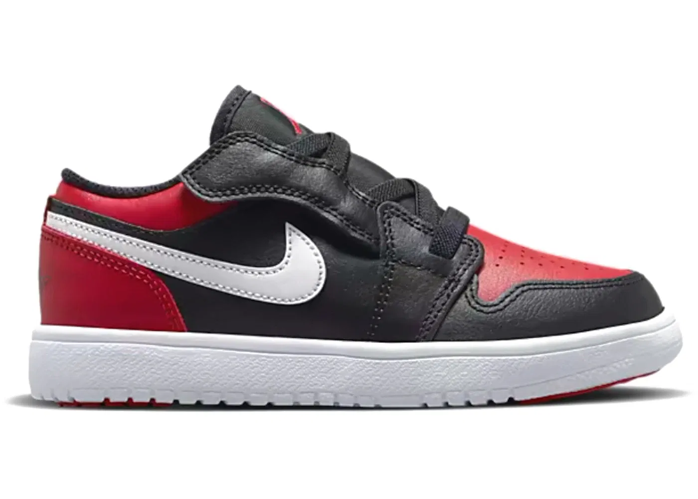 Детские кроссовки для мальчиков с принтом Jordan 1 Low Alternate Bred Toe Jordan, Black/White/Gym Red