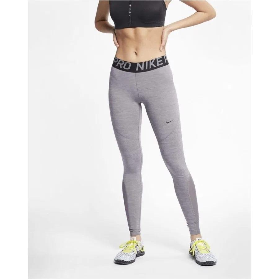 Спортивные леггинсы с принтом Nike Pro CZ6497-056, Серый
