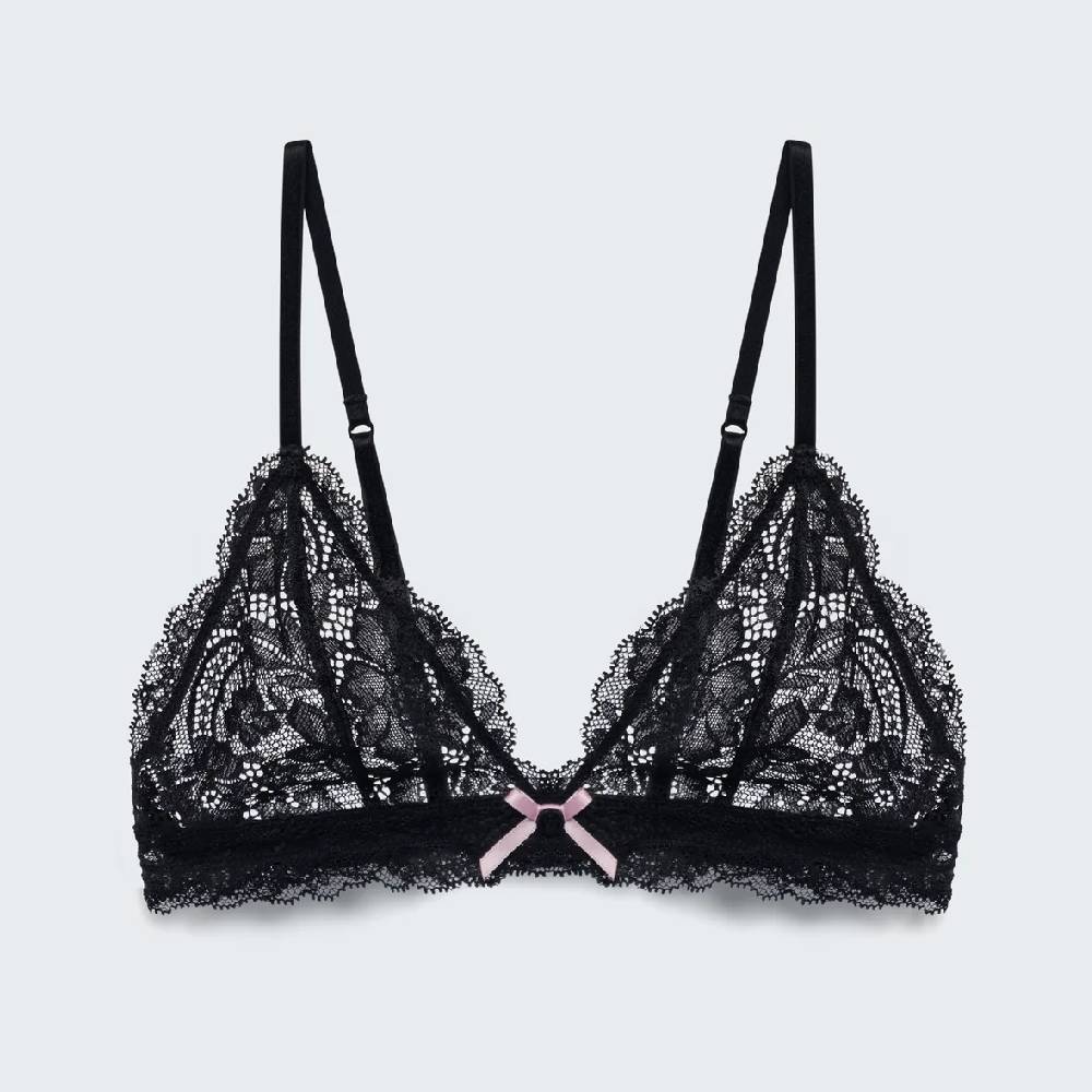 

Бюстгальтер-бралетт Syrn The Love Triangle, черный/розовый