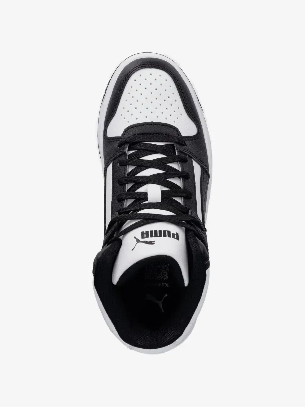 Высокие кроссовки Rebound Slam Mid со вставками Puma Kids, черный — фото 4