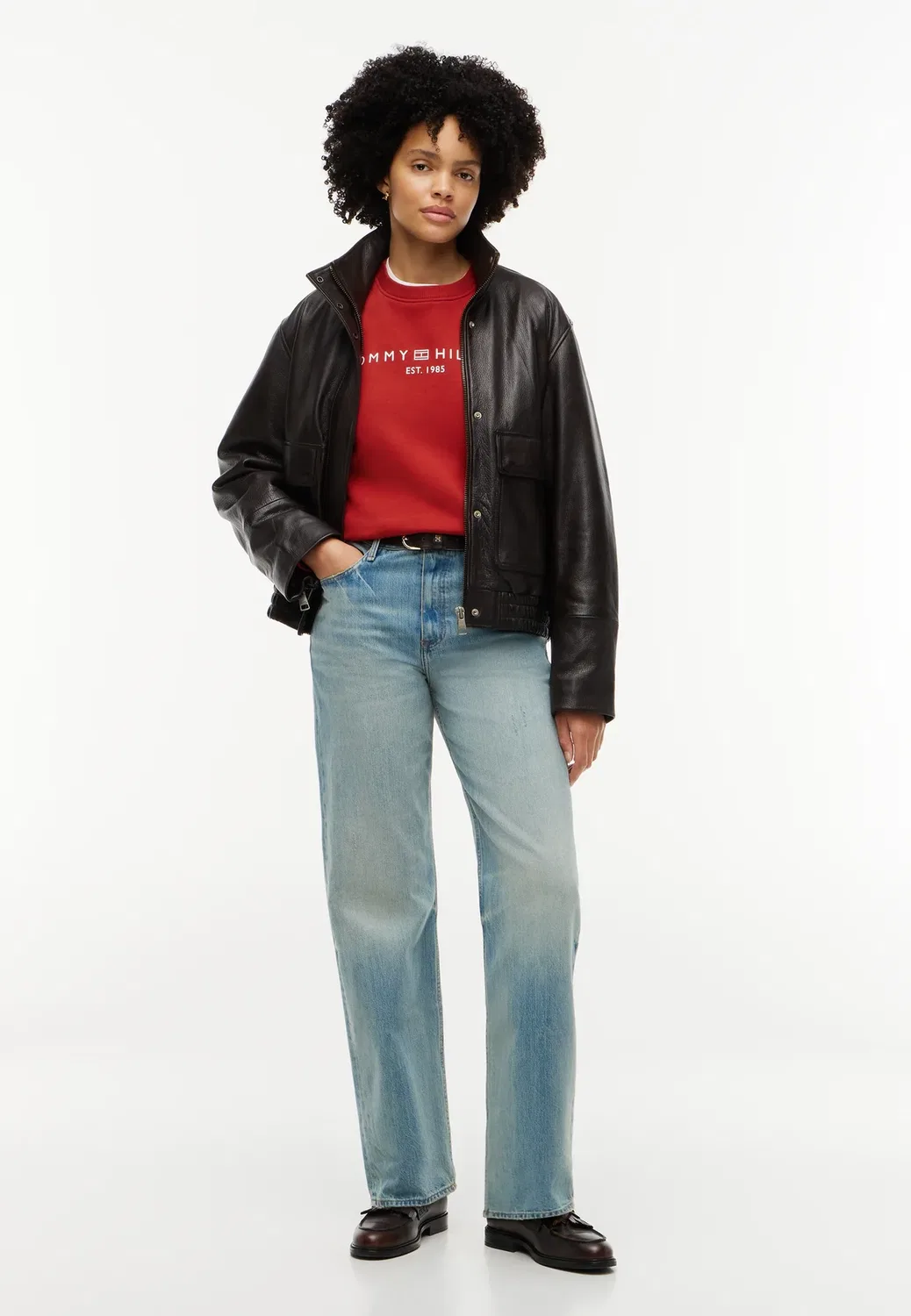 Логотип корпорации mdrn swtsrt - логотип корпорации - толстовка Tommy Hilfiger, Dark Magma — фото 2