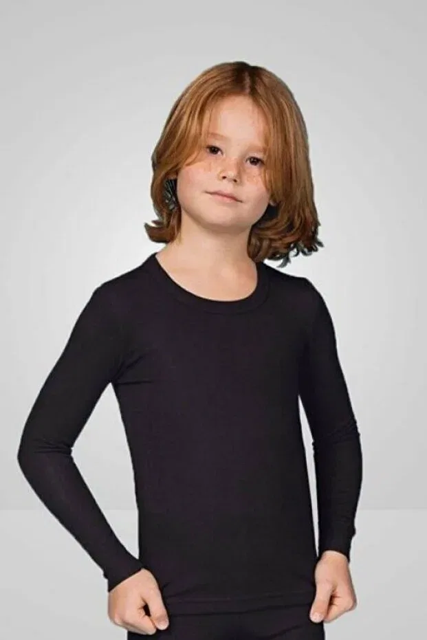 Детское термобелье для мальчиков с длинным рукавом 847 model Bonbonetti Chocolate Baby&Kids, Black