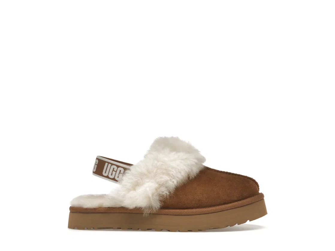 Детские тапочки с мехом UGG Funkette Slipper UGG, Chestnut