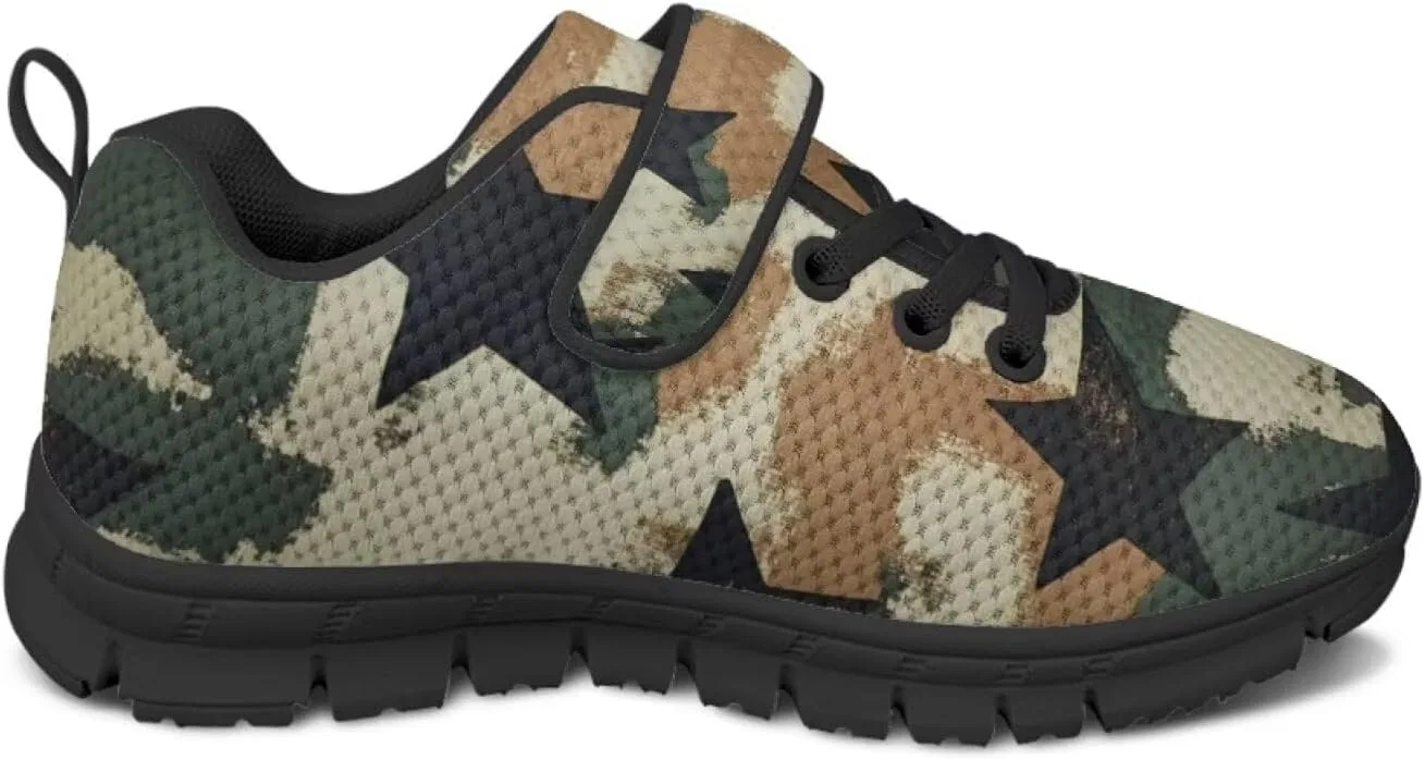 Детские кроссовки для мальчиков с принтом Yreiwoby, Camouflage Star — фото 3