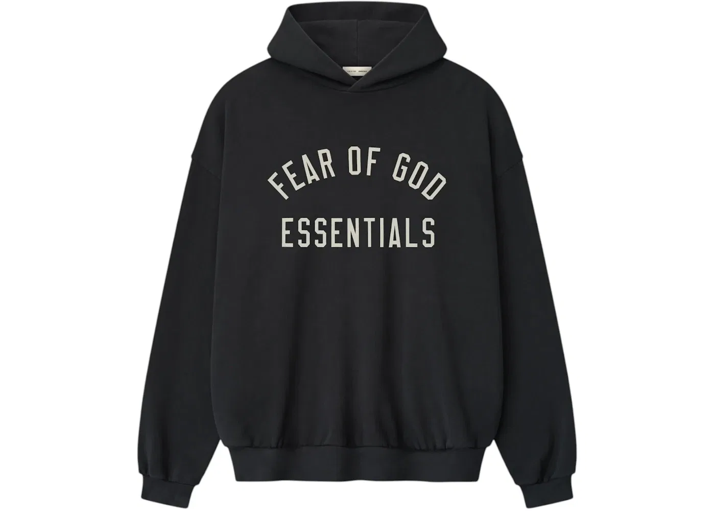 Мужской худи свободного кроя Fear of God Essentials 90's Fit Hoodie, Vintage Black