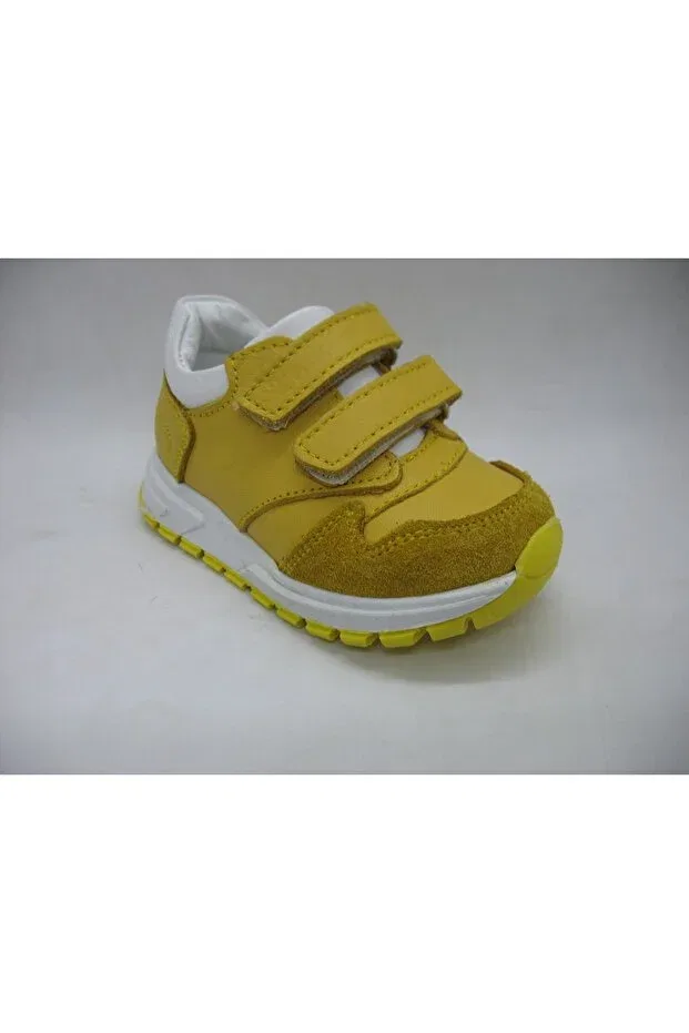 Детские туфли для девочек кожаные ортопедические Toddler, Yellow — фото 2